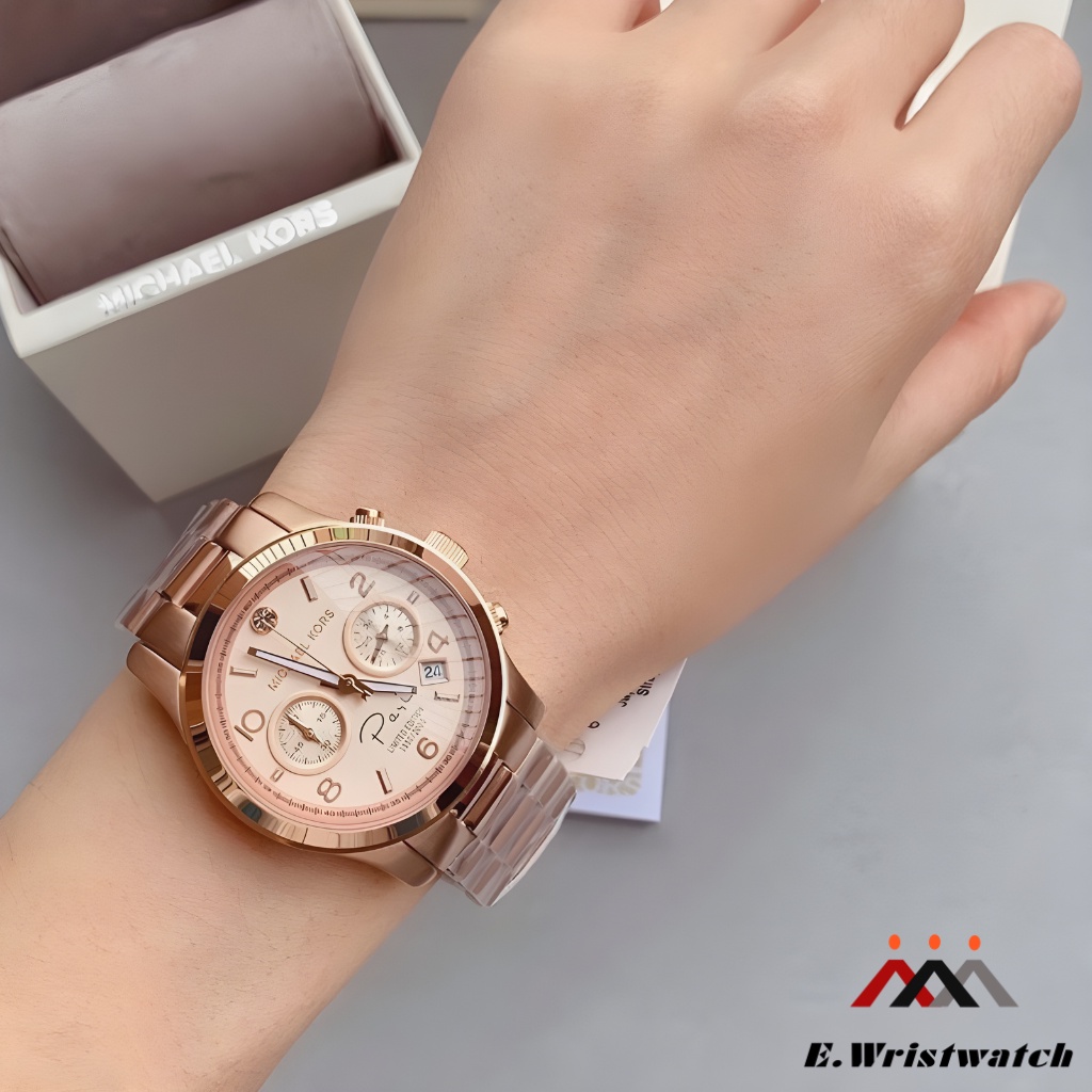 Michael Kors Original PARIS MK 5716 Rosegold COD Garansi Uang Kembali