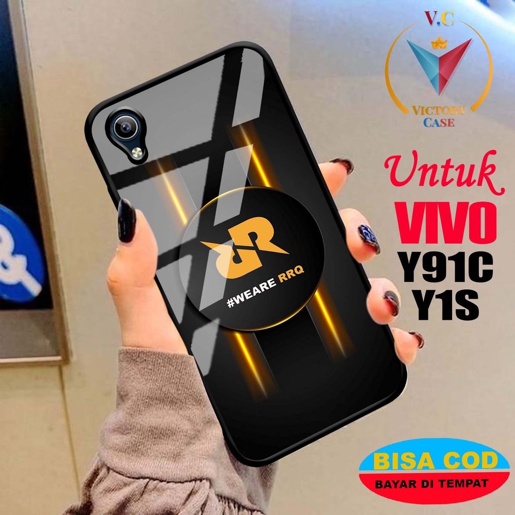 Case Hp Softcase glossy For VIVO Y91C Y1S VIVO 1820 VIVO 1929 RRQ Silikon glass Casing Handphone Pre