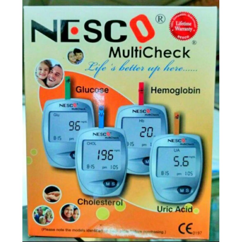 Alat Cek Gula Darah Kolesterol Asam Urat Nesco / Alat GCU Nesco