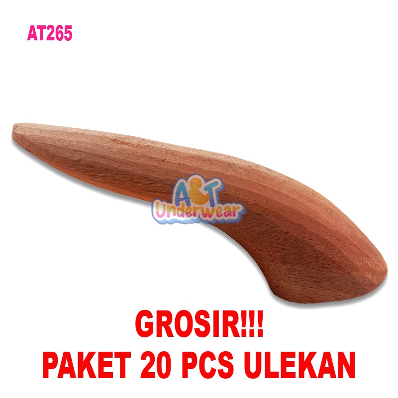 AT265-PAKET 20 PCS Ulekan Kayu/Mutu/Muthu/Ulekan Cobek