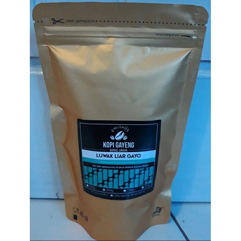 

Kopi Arabika Luwak Liar Gayo Asli Tanpa Pengawet & Tanpa Campuran 250gr, 500gr, 1kg