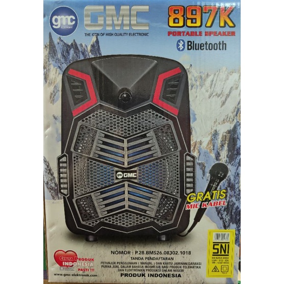 speaker aktif portable bluetooth gmc 897K