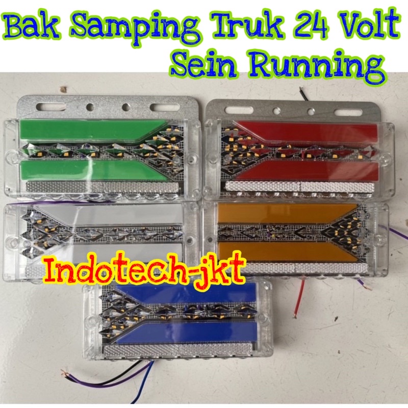 Lampu Bak Samping Truk 24 Volt Model Diamond