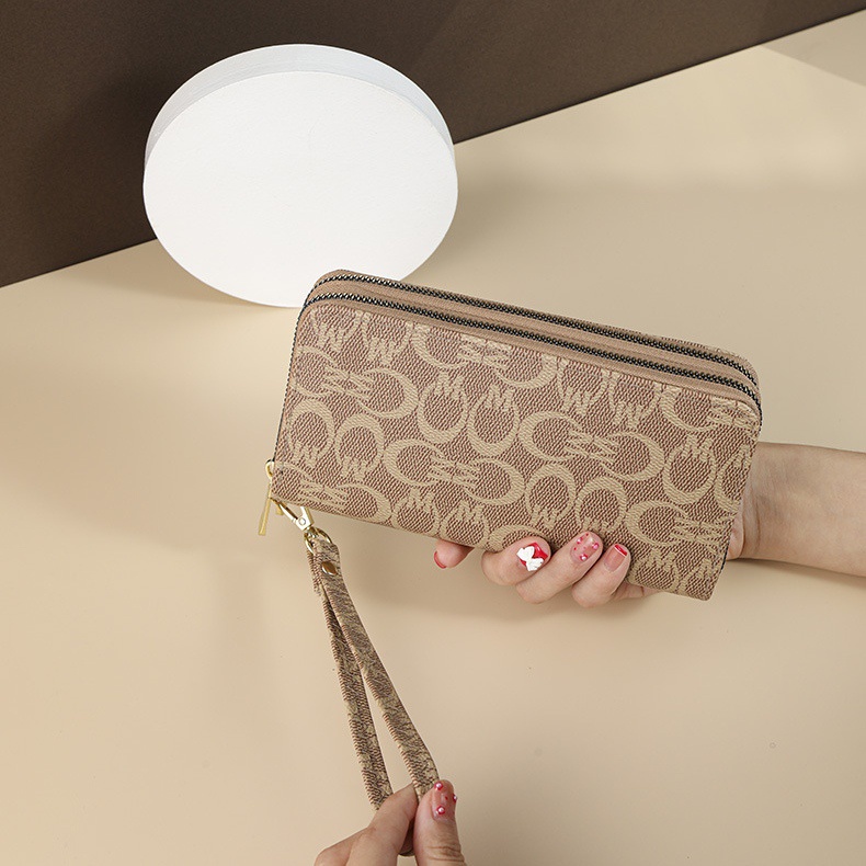 DOMPET PANJANG WANITA 2 RESLETING PREMIUM KREM KULIT MEDIVA WA447C3 FASHION KOREA CEWEK MURAH SLOT KARTU UANG IMPORT BRANDED KEKINIAN REMAJA BATAM KEKINIAN