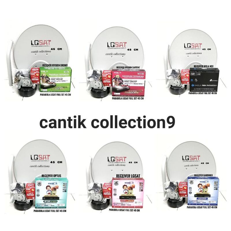 Parabola Mini 45 cm FULL SET Lengkap - Parabola Mini Odu Lgsat 45 cm Lengkap Receiver - Parabola Min