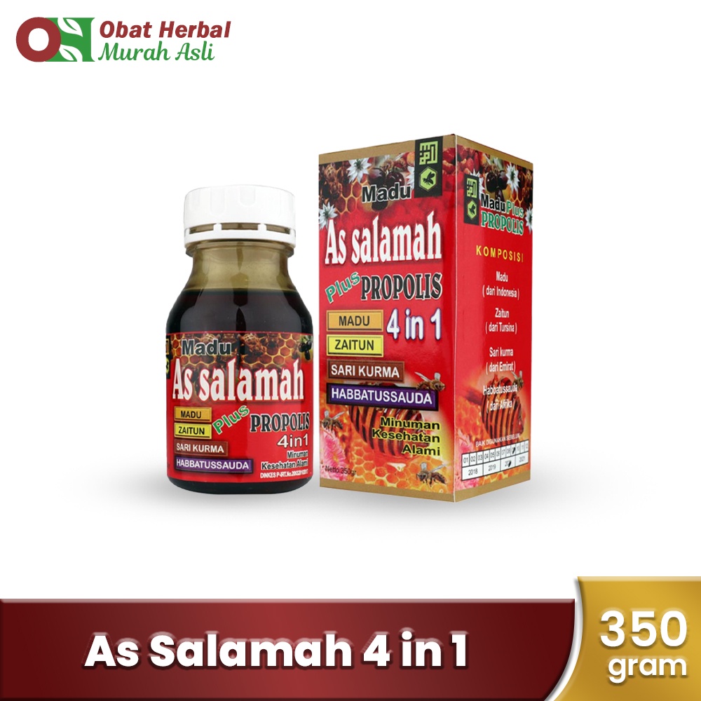 Madu As Salamah 4 In 1 plus Propolis Zaitun Sari Kurma Habbatussauda