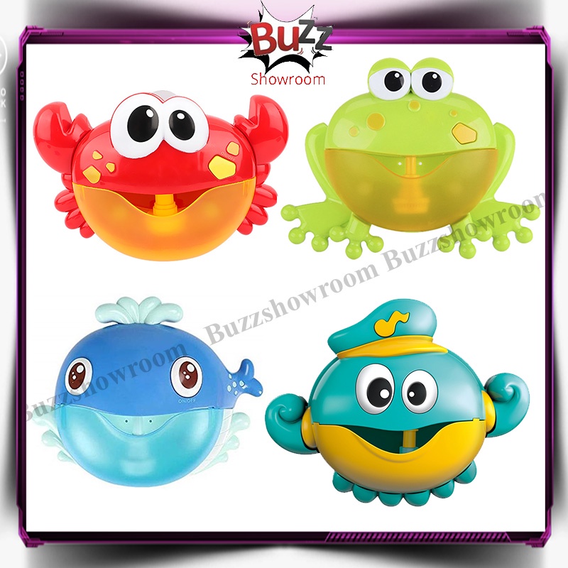 Bubble Crab / Frog / Octopus / Whale Bubble Maker / Teman Mandi Anak Kepiting Kodok Paus Gurita