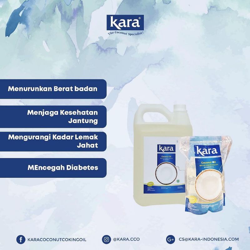 KARA DELFICO Coconut Fry Oil Minyak goreng Kelapa Sehat 5 L Halal