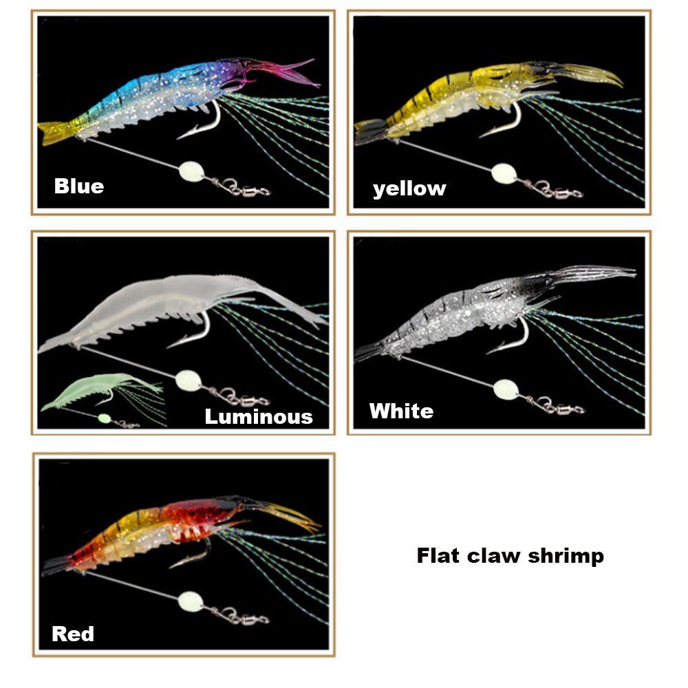 Top Udang Lure New Flat claw/classic Biomimetic Soft Hook Cacing Silikon