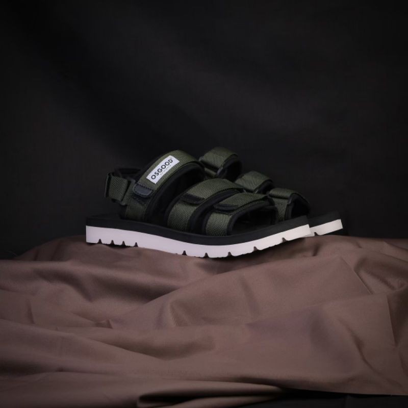 SANDAL GUNUNG - OSGOOD Malmo Olive White Series Original (Unisex) Pria/Wanita