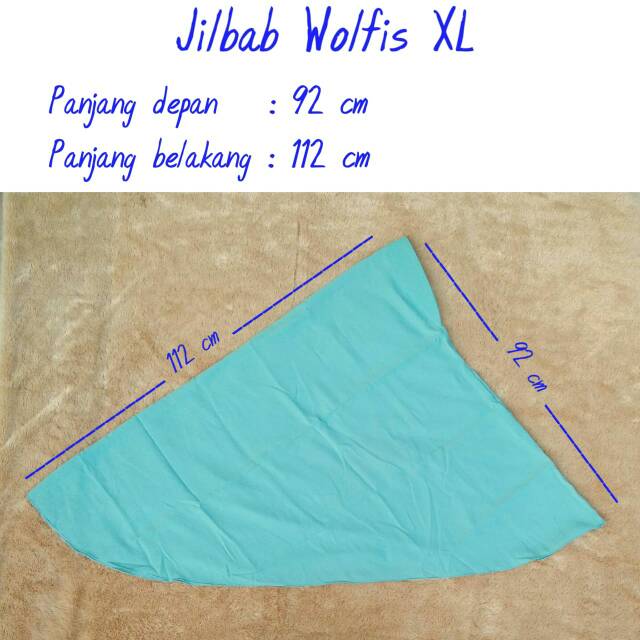 Jilbab Instan WOLFIS Wolpeach Wolfis size XL \