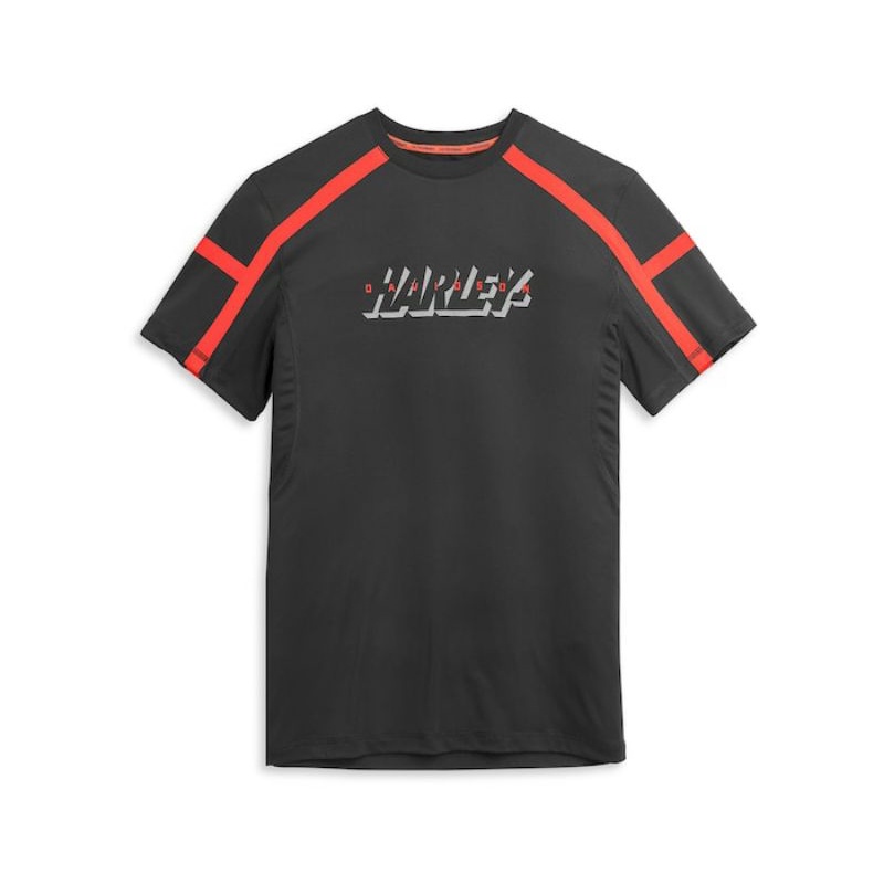 Kaos Harley Davidson Original Orange Black