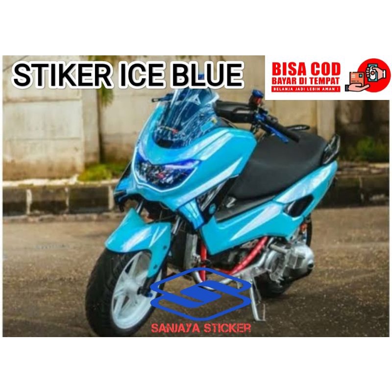 Stiker Skotlet Motor Warna Ice Blue Sticker Biru Langit