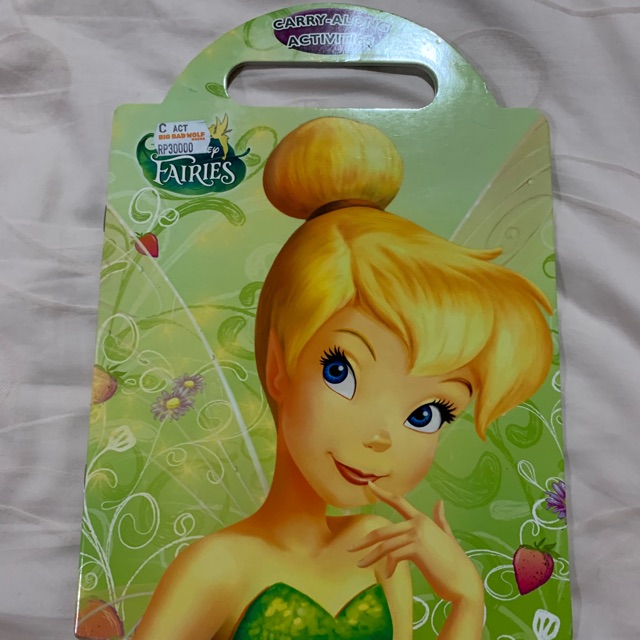 Disney fairies carry along activity book BBW buku anak fairy tinkerbell new