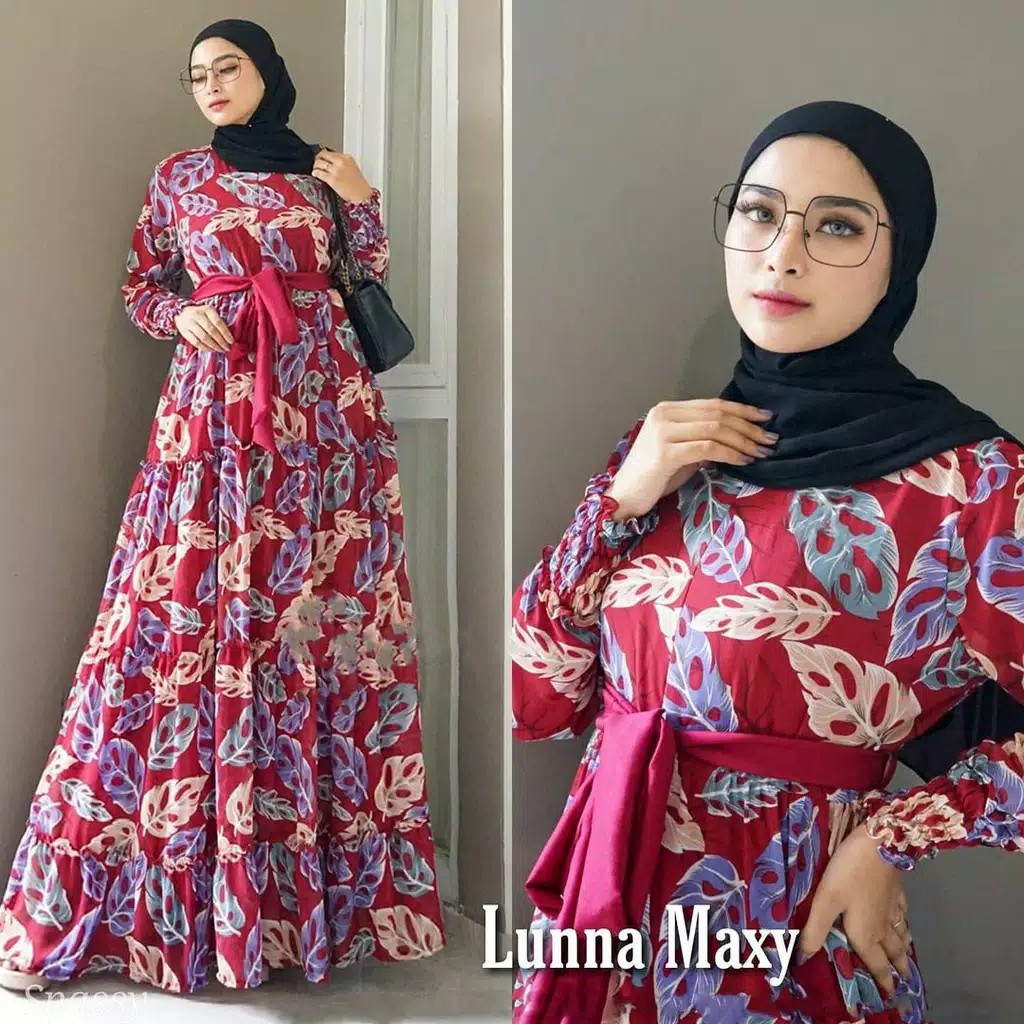 Lunna Maxy Gamis Maxi Muslim Wanita Terlaris