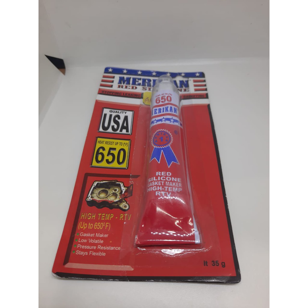 Merikan lem tahan panas Silicone red