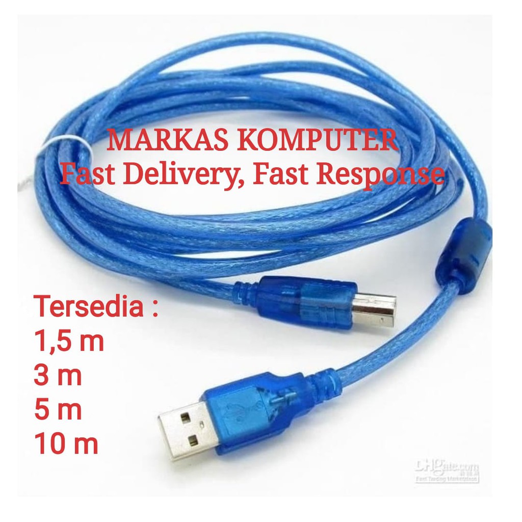 KABEL USB PRINTER 10M / 10 METER/ 10 M KABEL PRINTER 10M HIGH QUALITY