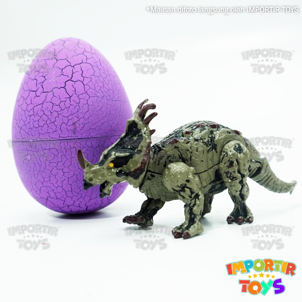 Mainan Dinosaurus Telur Egg Warna Warni Besar Rakitan Unik Berkualitas