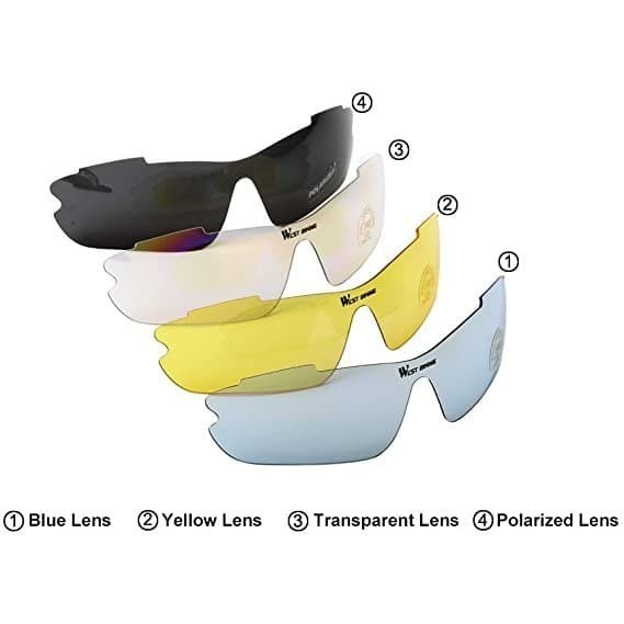 Kacamata Sepeda Westbiking Glasses 5 Lensa Gowes Olaraga Lari Outdoor