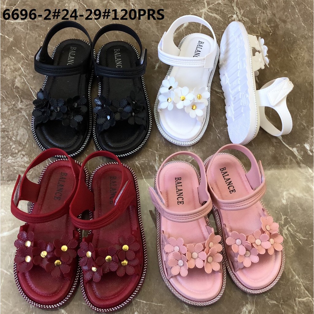 Sandal Anak Perempuan Jelly Tali hys LEVI 6691 - 1 / Sandal import karet Pvc Balance Tebal