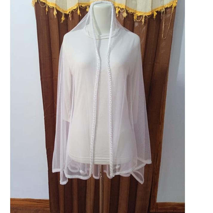 Harga TERMURAAH.. Slayer pengantin IBU BESAN / hijab pengantin / veil pengantin / veil pengantin hij