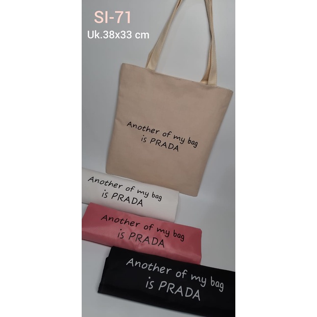 TOTEBAG CANVAS PRADA SI-71