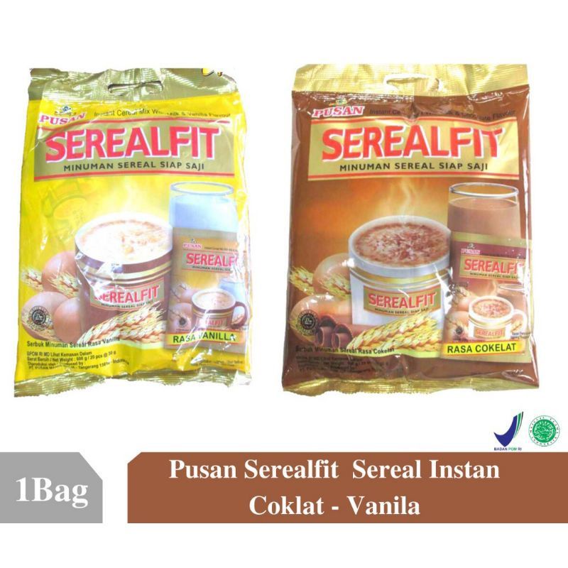 

Pusan Serealfit Coklat Dan Vanila 20 x 30 gr