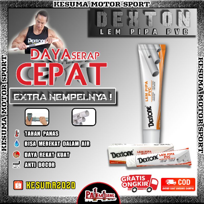 

lem pipa pcv tube lem odol lem viva pcv / lem paralon lem pvc 40 gr lem murah