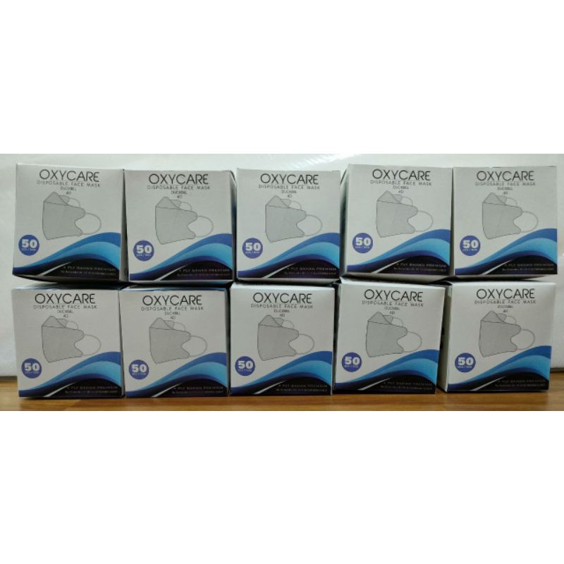 Masker OXYCARE Duckbill 4 ply isi 50pcs