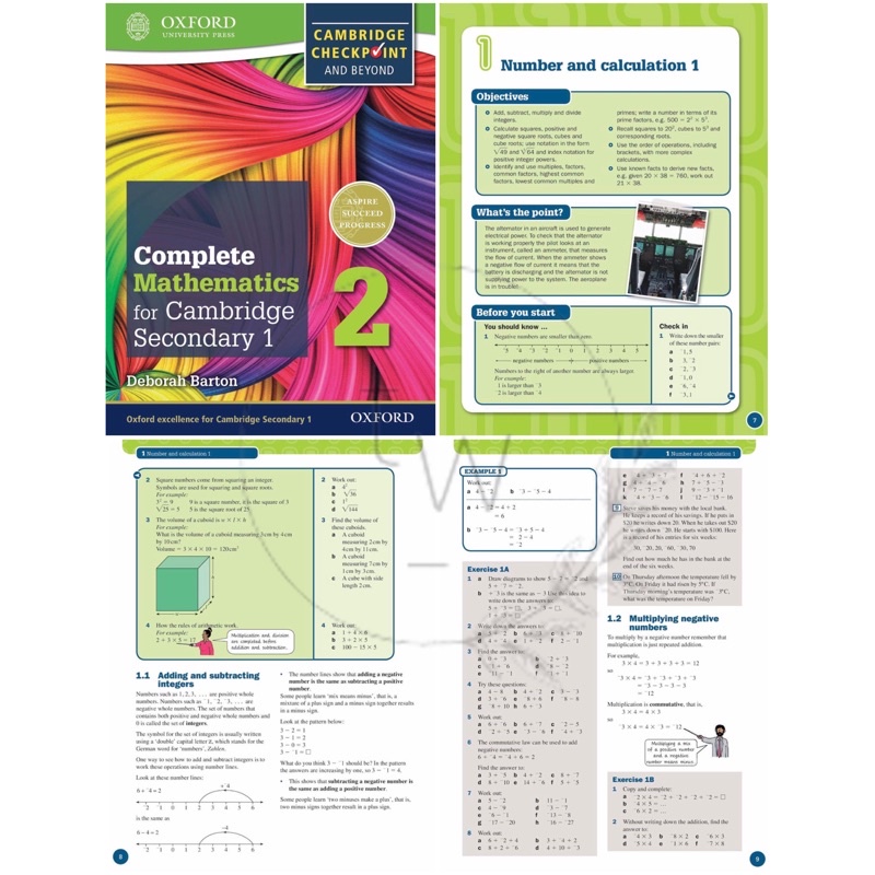 Oxford Complete Biology / Chemistry / Physics / Mathematics 1 2 3 for Cambridge Lower Secondary 1 Checkpoint | Buku Biologi Kimia Fisika Matematika SMP-Mathematics 2 (PDF)