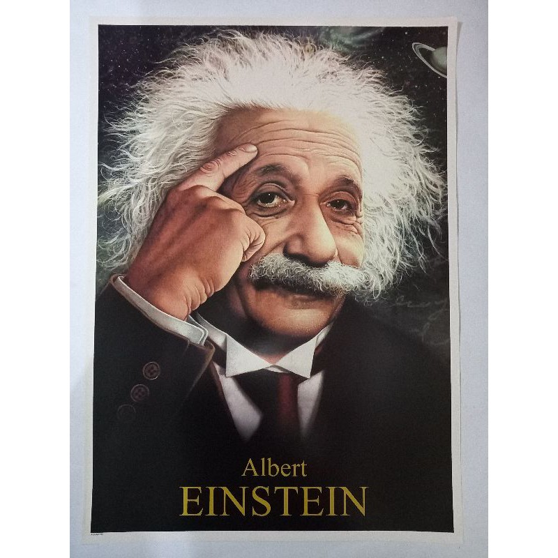POSTER ALBERT EINSTEIN BESAR 50 x 70 cm