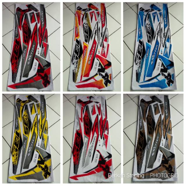 (Bisa COD) Striping Stiker Variasi Thailand Motor Yamaha Jupiter Mx Lama - Grafis Exciter 135