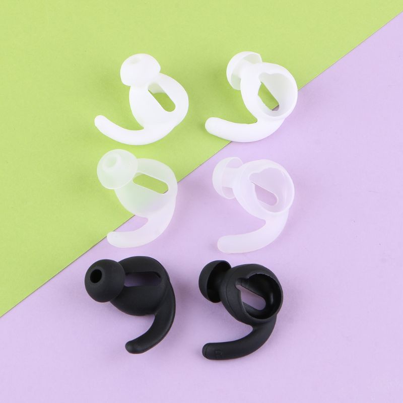 btsg 1Pair Silicone Earphone Case Cover Earbuds Eartip Ear Hook Cap for App-le iPhone