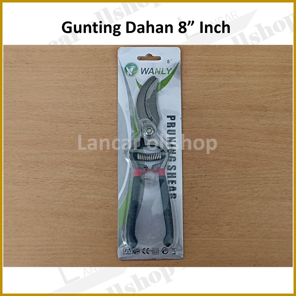 Gunting Dahan Stek Ranting Besi Pruning Shears 8 Inch