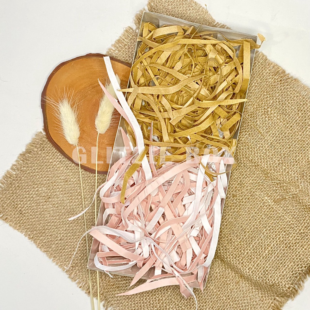

(15 gram) KERTAS SERUT HAMPERS | Kertas Cacah - Kertas Potongan - Kertas Packing - Paper Gift Box - Kertas Isi Box Kado - Kertas Hiasan Dus - Shredded Paper - Kertas Serut Aesthetic