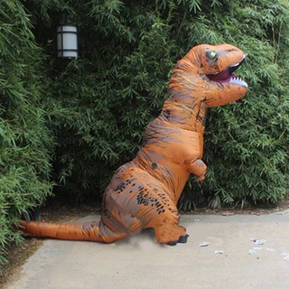 Kostum Tiup Bentuk Dinosaurus  T Rex untuk Halloween 