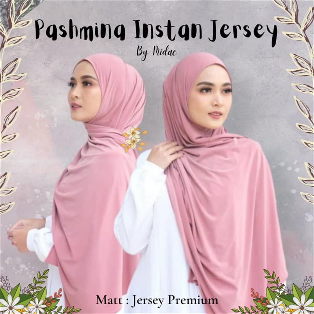 Jilbab Pashmina Jersey Premium - size 180x75 - Pashmina kaos