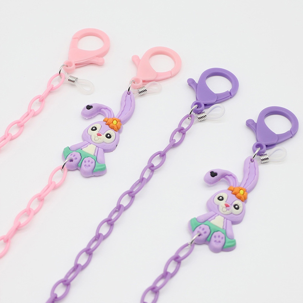 【COD Tangding】Rantai Lanyard Kacamata Anti slip Motif Kartun Kelinci Untuk Anak