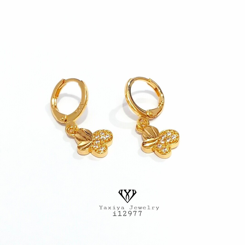 Anting Permata Lapis Emas Perhiasan Imitasi Gold 18K Anting Permata Lapis Emas Perhiasan Imitasi Gold 18K