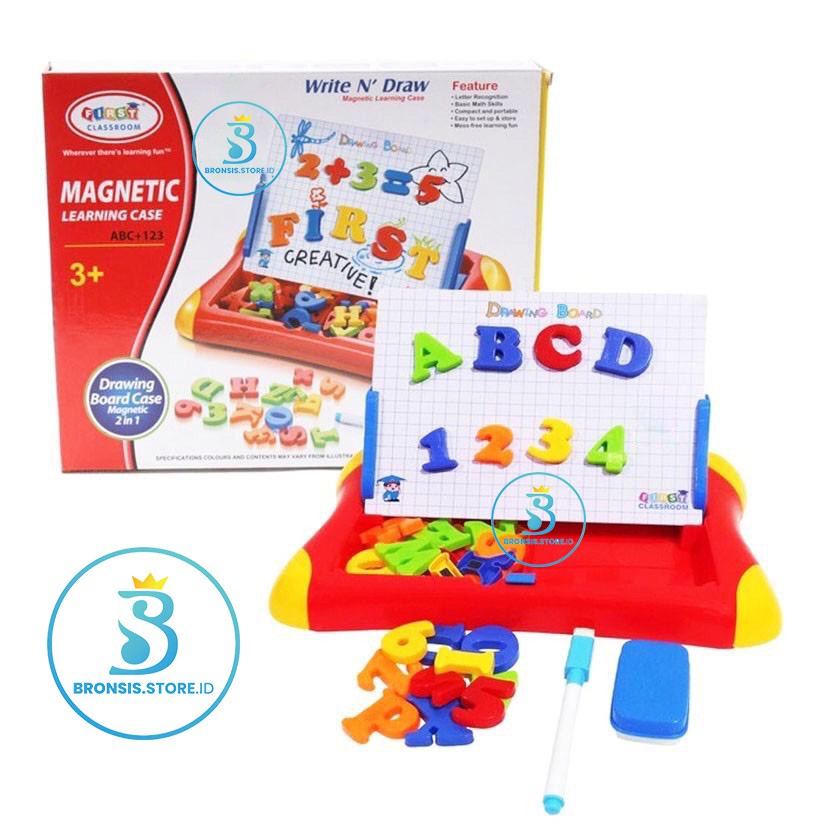 

BRONSIS - MAINAN EDUKASI MAGNETIC LEARNING CASE - PAPAN TULIS MAGNET 5580
