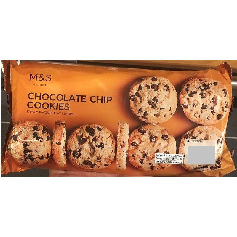 

M&S Marks Spencer Chocolate Chip Cookies Kue Kering Coklat Cookie Snack Biskuit Wafer Cemilan Roti