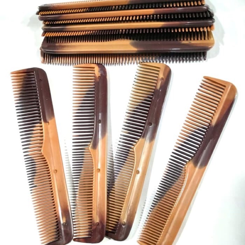 Sisir Saku Pria Kecil warna coklat uk 13cm / sisir Pomade/ sisir Mini