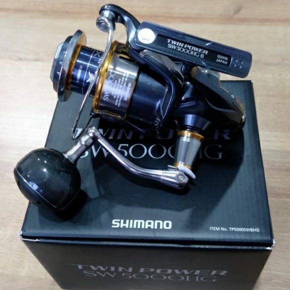 Gulungan Pancing Rel Shimano Twin Power SW 5000 HG 2019 Katrol Senar Ril