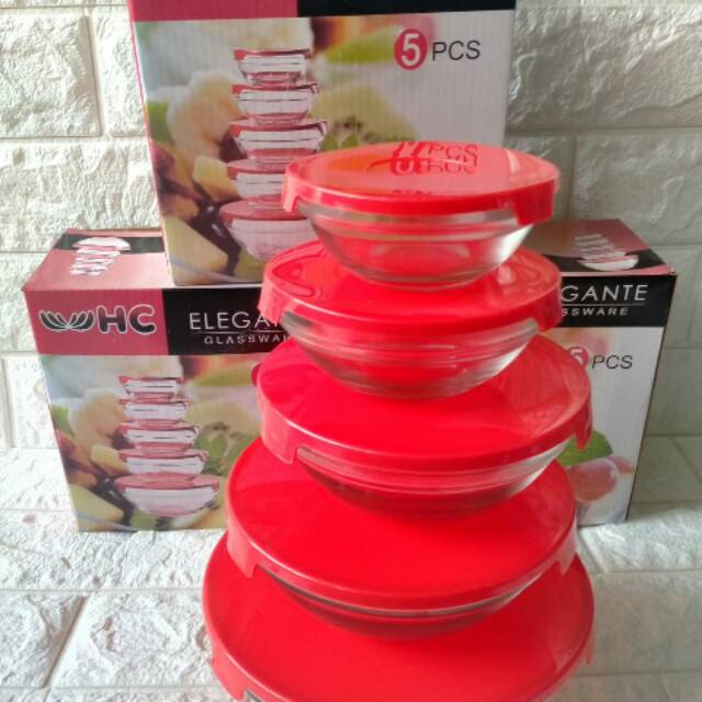 HC GLASSWARE/GLASS BOWL SET