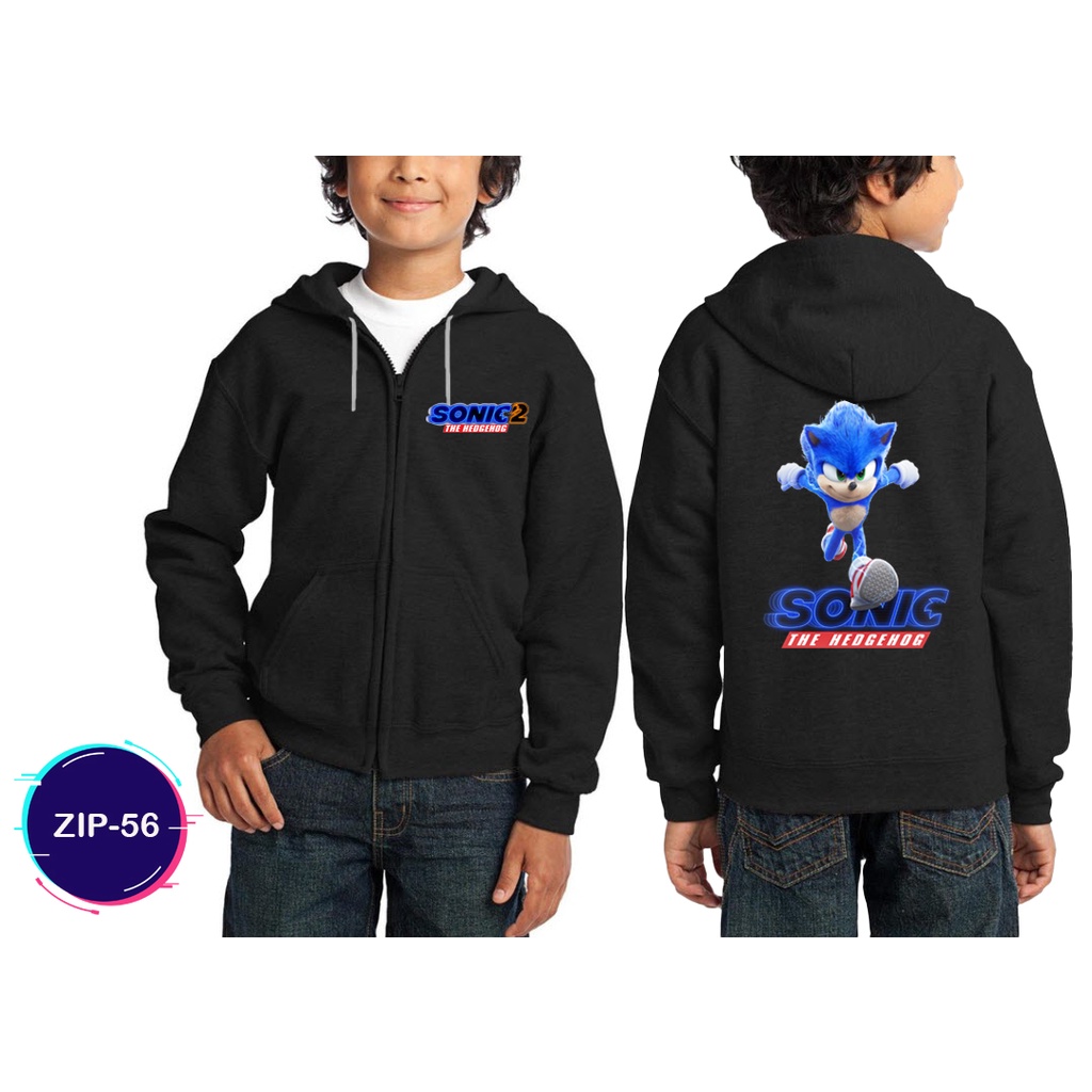 Jaket Sonic the Hedgehog 2 Jaket Sweater Hoodie Zipper Trendy #ZIP-56