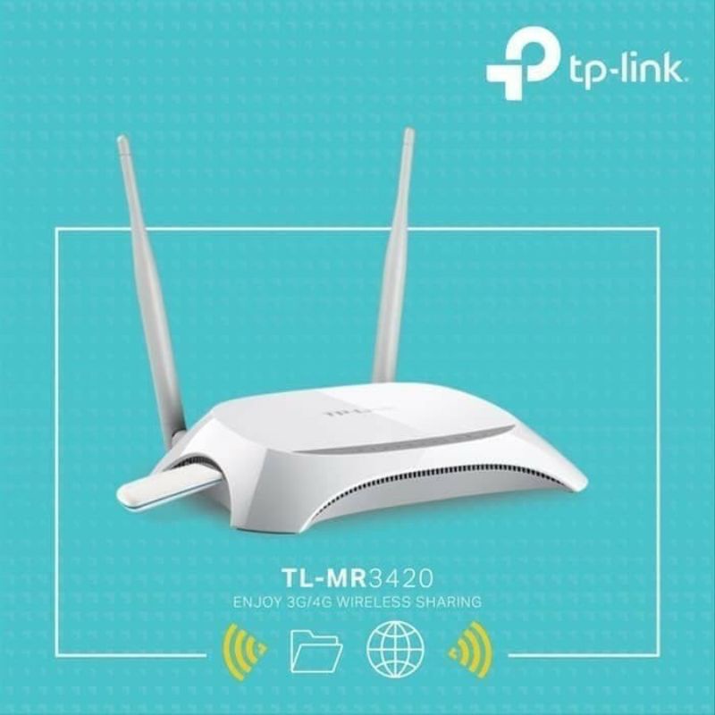 Tp-Link TL-MR3420 USB MODEM TP LINK 3G/4G -TPLink WiFi Wireless N Router Garansi Resmi