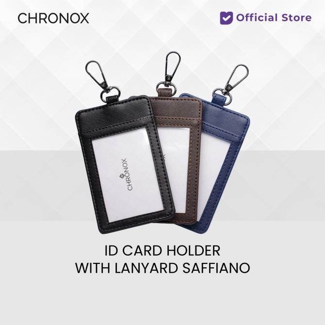 

DISKON CHRONOX ID CARD HOLDER WITH LANYARD SAFFIANO ORIGINAL
