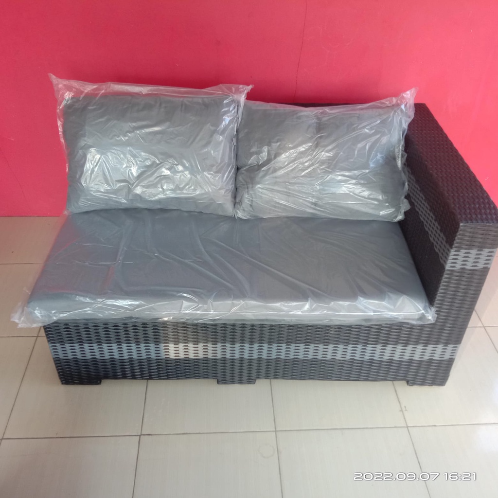 SOFA L ROTAN SINTETIS ( LINK KHUSUS 1 SOFA PANJANG)