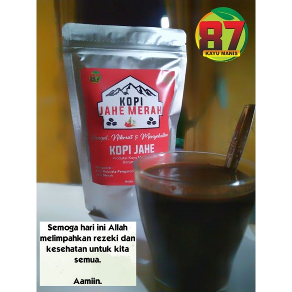 kopi jahe merah 150 gram.khas Martapura,hangat, nikmat dan menyehatkan