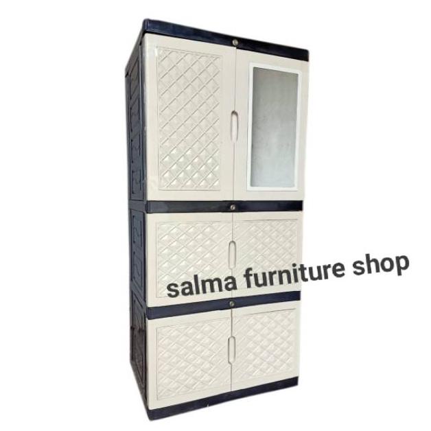 LEMARI PLASTIK AQUOSE PLUS KACA TERLARISSSS...,,,,,